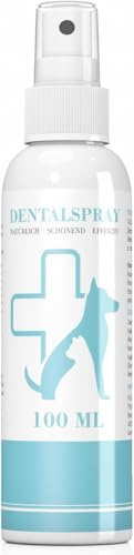 Dentalspray für Hunde & Katzen – Effektiv gegen Zahnbelag & Zahnstein – 100% natürlich & erfrischend - Hilft bei Mundgeruch – Zahnpﬂege & Reinigung ganz ohne Bürste für strahlend weiße Zähne