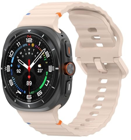 GoodZwetch Ersättningsarmband för Samsung Galaxy Watch Ultra 47 mm (2025/2024)/Watch Ultra 47 mm 2024 armband, mjukt klockarmband sportklocka armband för kvinnor män