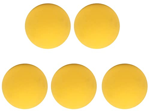TYCIONG Pelota Hinchable de 6 Cm, 5 Pelotas de Goma para Ejercicios de Manos, Seguras con de la Ansiedad, para Niños, Adultos, Piscinas, Playas (Amarillo)