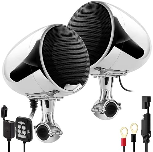 Altoparlanti Montaggio Amplificatore Da 600 W 2 Canali 4,5 Pollici Altoparlanti Radio Per Moto Lettore Audio Con AUX MP3