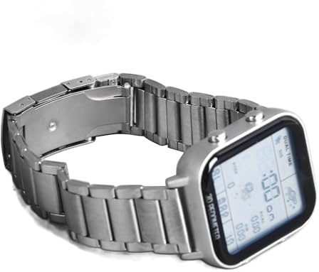 Sxhlseller Montre Numérique pour Hommes, Montre électronique Multifonctionnelle avec Rétroéclairage EL, Veilleuse LED, Chronomètre, Podomètre, Bracelet en Acier Inoxydable étanche à 30 M, de Sport