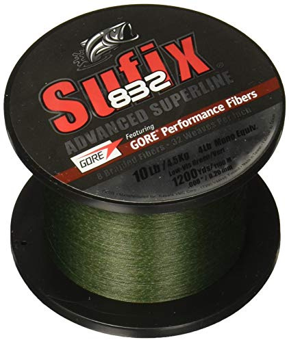 Sufix 832 Braid Line-1200 Yards (Green, 20-Pound)