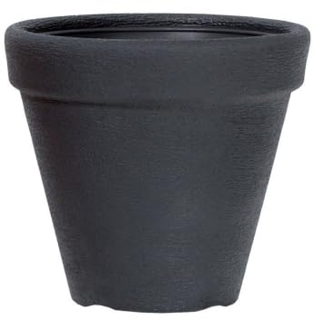rg-vertrieb Blumentopf Classic 30cm (9L) Anthrazit – Massiver Pflanztopf Pflanzkübel aus Kunststoff für Innen & Außen – Frostsicherer Blumenkübel Rund