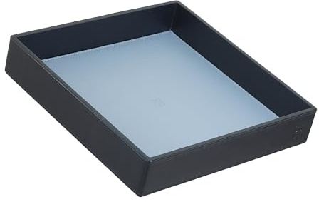 DUDU Taschenleerer aus Leder Bunt Design für den Eingang Ablageschale mit Geschenkbox Navy