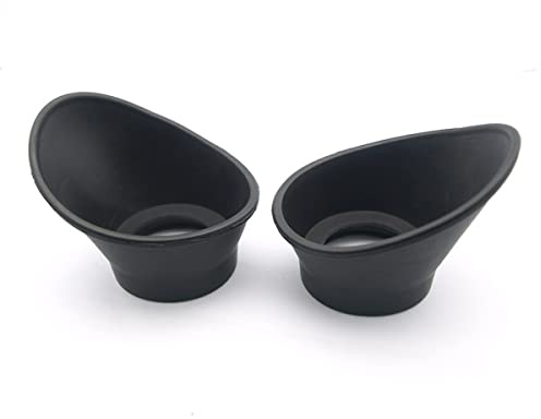 JUIYU Mikroskop-Zubehör-Kit Stereomikroskop große Okular-Wachen 34mm Durchmesser Gummi-Okular Mikroskopische Objektträger