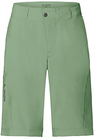 VAUDE Women's Ledro Shorts - Gepolsterte MTB-Shorts mit Innenhose - atmungsaktive & elastische Fahrradhose, Willow Green, 38