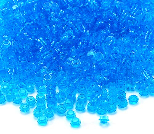 1000 Stücke Rund Platte 1x1 Bausteine Teile und Stücke MOC 18 Farben Mehrfarbige Transparente Ziegel Punkte Lose Stecker Zubehör Set Kompatibel mit den großen Marken
