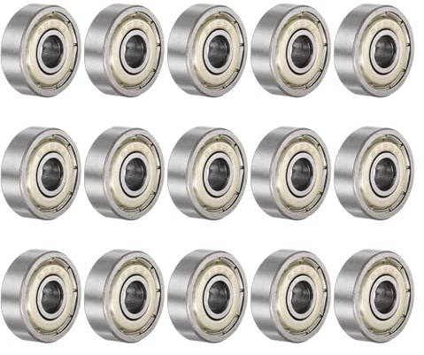 QUARKZMAN 15 Stück 625ZZ Kugellager 5x16x5mm Kohlen Stoffstahl Doppelt Abgeschirmt ABEC3 Z1 Lager für Motoren