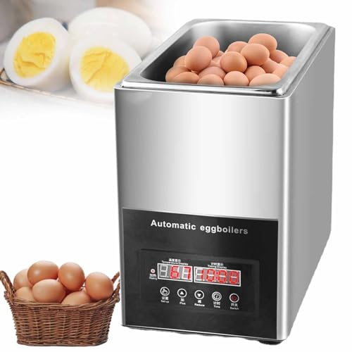 SACLMD Hervidor de Huevos,Hervidor de Huevos Multifuncional,Cocedor de Huevos rápido eléctrico,Cocedor de Huevos de Aguas Termales Comercial,para Cocina casera,Uso en dormitorios,110V