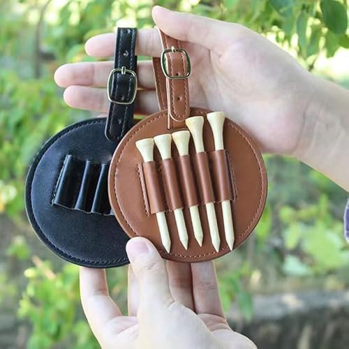 Personalisierte Golftasche Tag Mit Golf-Tees | Benutzerdefinierte Leder Golftasche Tag | Jahrestag Golf Geschenk Für Boyfriend | Customized Golf Geschenke Für Männer Für Boyfriend