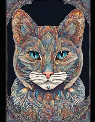 Katzen-Mandala-Malbuch