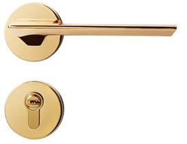 WTKYNULE Serrure de porte en bois silencieuse magnétique mécanique simple, poignée intérieure, serrure de porte de chambre à coucher(Fmechanicalsilentlock)