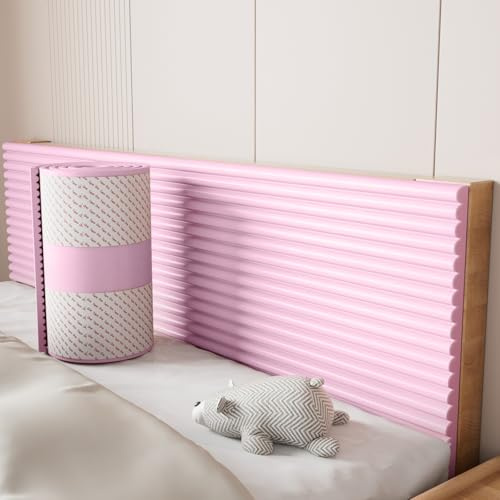 Wall Padded Panels Self-Adhesive, 3D, DIY Padded Wall Panels Soft Upholstered for Bedroom, Headboard Black 20x200cm/7.9x78.7in (20x200cm/7.9x78.7in)