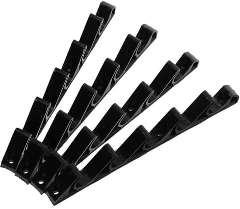 Toyvian 4pcs Outdoor Folding Chair Recliner Adjustment Bracket Five-gear Plastic Lounge Chair Buckle for Garden Patio Lounger