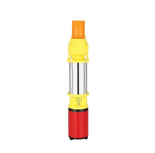 DC12v 24v 48v solvattenpump högflödespump med pumphjul batteri stor kapacitet djup brunnspump dränkbar pump (4 Impeller, 12 v)