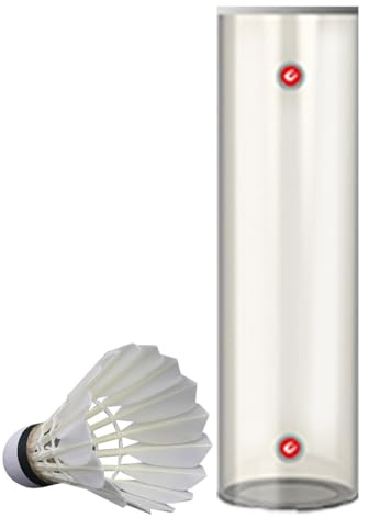 Tube pour balles de badminton, tube magnétique pour rangement de volants, équipement de badminton pour intérieur et extérieur pour salle de sport, cour, parcs, cour
