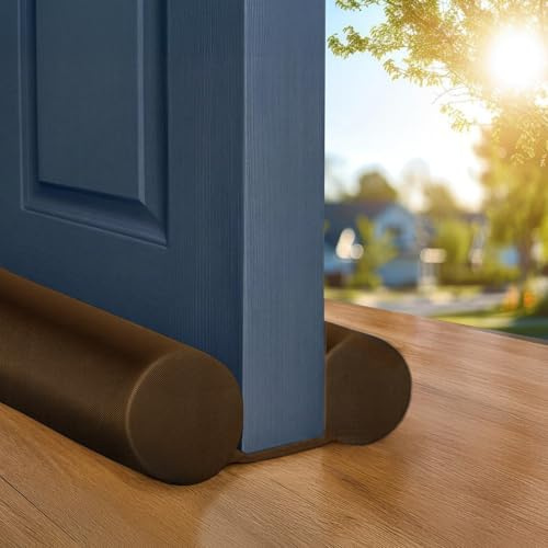 Twin Draft Guard Extreme, Original Door Draft Stopper, Single, Brown Year-Round Insulator, Trademarked and Patented Under Door Draft Stopper