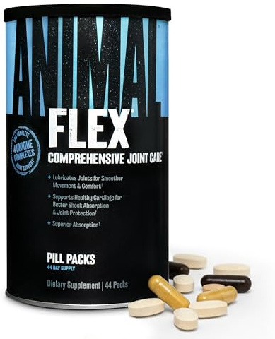 Animal Flex - Glucosamine Chondroitin Joint Supplement for Women and Men Discomfort with Turmeric, MSM, Boswellia for Cartilage, Joint Health, Muscles, Back, Knees, Shoulder, and Hip, 44 Packs