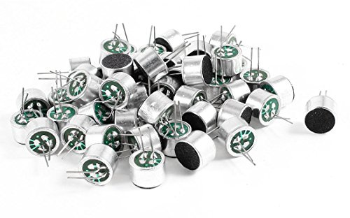 sourcing map 50 STK Elektret Mikrofon 9767 mit PCB Stifte Kondensator Mikrofonkapsel DE de
