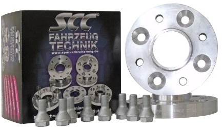 SCC Spurverbreiterungen Spurplatten 2x20mm 3x112-13267HS kompatibel mit Smart Cabrio City-Coupe Crossblade Fortwo Roadster