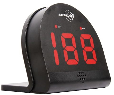 Supido Radar di Velocità Personale Multi Sport, Ideale Per Golf, Tennis, Calcio, Cricket, Squash, Nero