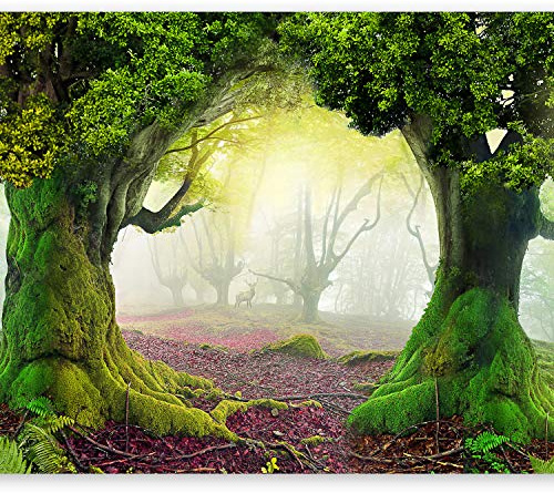 murando - Fototapete Vlies Wald, 250x175 cm, Schlafzimmer, Wohnzimmer | Full HD Druck, 3D-Effekt, lichtbeständige Farben, ideal fürs Wohn- oder Schlafzimmer, schnelle Montage, lichtbeständig, edel