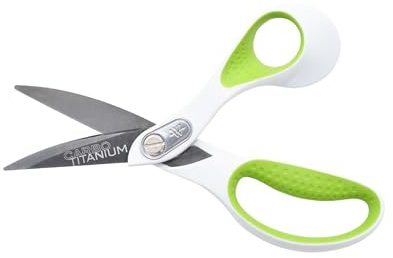 Westcott Heavy Duty CarboTitanium-Bonded 8 Bent Scissors - Durable Fabric Scissors, Ergonomic Comfort, Ideal for Crafting & Cutting Tasks