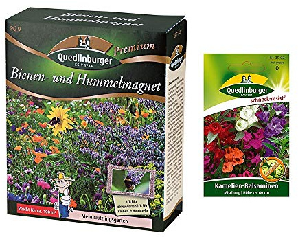 Quedlinburger Bienen- und Hummelmagnet + Kamelien-Balsamine Mischung