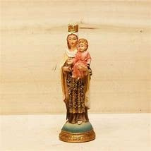Troféer Kedjor | Virgin del Carmen. Religiös figur, i Harts, 11 cm.