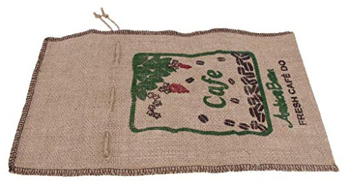Tenlacum Sac à café en toile de jute, capacité de 0,5 kg, cordon de serrage