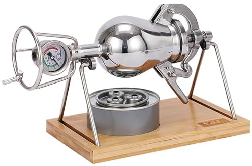 SciAza palomitero mantequilla cañón de palomitasLa máquina de palomitas de maíz manual de acero inoxidable retro tradicional de 300 ml puede producir una variedad de sabores