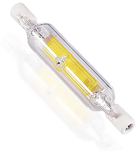 XYHAOAI Dimmable R7S LED Bulb, 15W / 20W / 25W / 30W / 40W Linear Floodlight 360 ° Beam Angle, COB LED Filament Lightbulb, 118MM / 78MM R7S Halogen Replacement Lamp,Cool White,25W 78mm