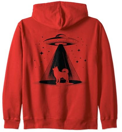 Finnish Spit Mom Dad Dog - Funny Alien UFO Zip Hoodie