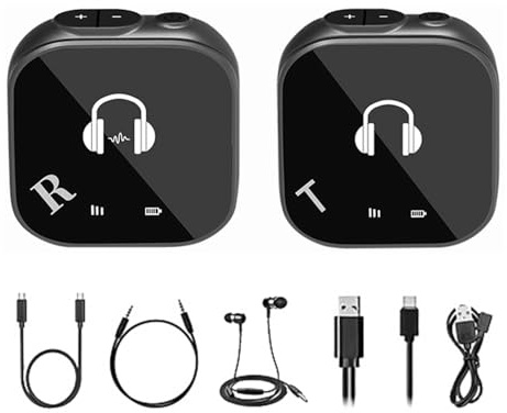 Hsthe Sea 5.8G Stereo-IEM-System unterstützt Kopfhörer, Mobiltelefone, Lautsprecher, Soundkarten für Studio-Live-Auftritte und Musiker
