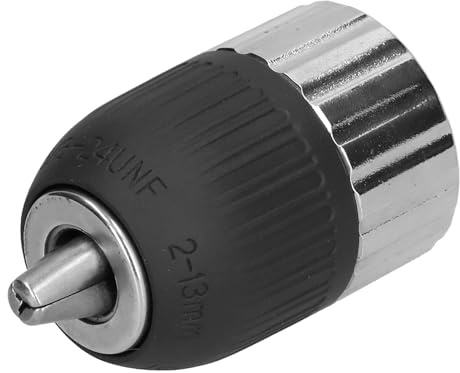 Portabrocas Roscado de 2-13 mm con Diseño Convexo Cóncavo de Acero para Taladros Eléctricos e Impacto