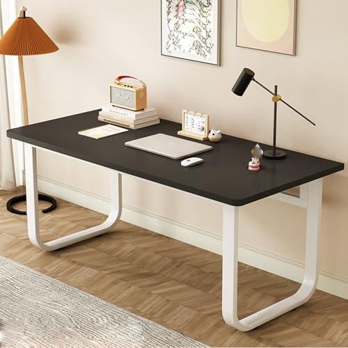 HOLGVE Kleiner Konferenztisch, for 4 Personen Büro-Computertisch, Rechteckiger Besprechungstisch, Verwendung In Kombination Mit Seminar-Schulungstisch(Nero,31.4x23.6in/80x60cm)