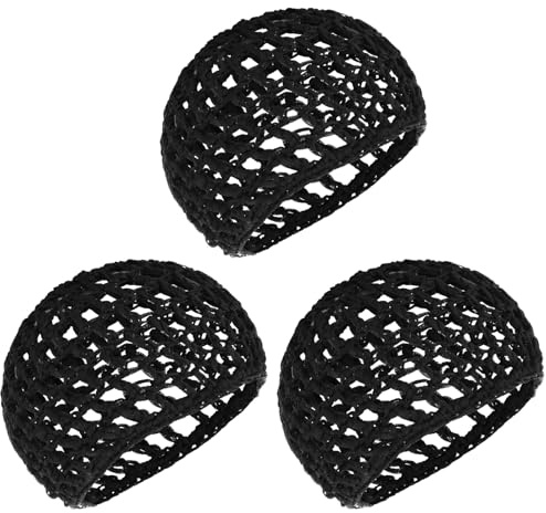Gjinxi Hair Net For Women 3 PCS Sleeping Wrap Sleep Press Cap Crochet Wraps Mesh Bonnets Curly Straight Hair Drying Caps Wig Hairnet Sew In Weave Snoods Bonnet Bathing Accessories Shower Caps