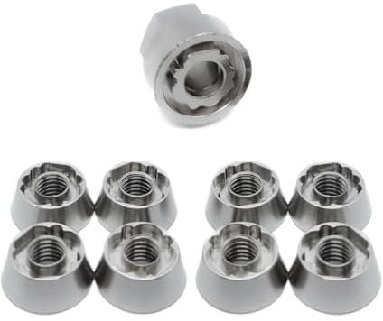 OG Secure | 8 X M8 (8mm) IREG Anti-Theft Security Nut Set - 304 Stainless Steel | Tamper Proof Reusable Shear Nuts | For Roof Tent, Winch, Light Bar, E-Bike | For 8mm Thead/Bolts