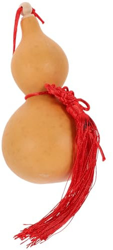 Zerodeko Gourd Figurine Decorative Craft Small Natural Hollow Gourd with Wooden Stopper 10-14cm Home Adornment Tabletop Ornament for Living Room and Office