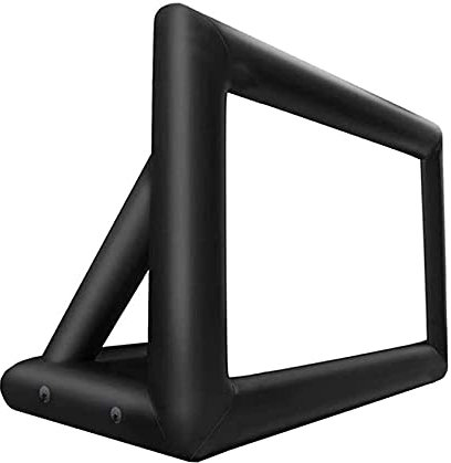 JDSHFEN Projector Screen Indoor and Outdoor Inflatable Movie Screen Blow Up Outdoor Projector Screen Includes Inflation Fan Tie-Downs and Storage Bag Supports Front，16ft