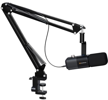 NearStream Dynamic Microphone PC,Volume Adjustment,USB/XLR Microphone Set for Podcasting,Gaming,Streaming,Mute Button,Gain Knob(AM10X)