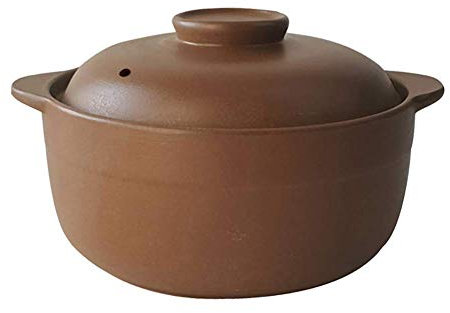 SUNMME Unglazed Ceramic Casserole With Lid Handmade Clay Pot Stoneware Onion Soup Pots For Slow Cooking A 0.84quart (a 1.69quart)