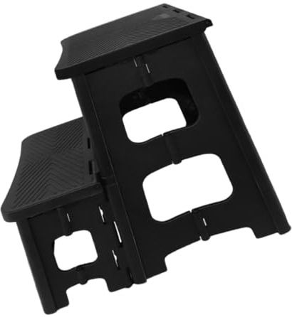 HOLIDYOYO Sgabello Pieghevole in Plastica con Gradino Antiscivolo Scaletta Leggera Adulti per Cucina Bagno e Camera da