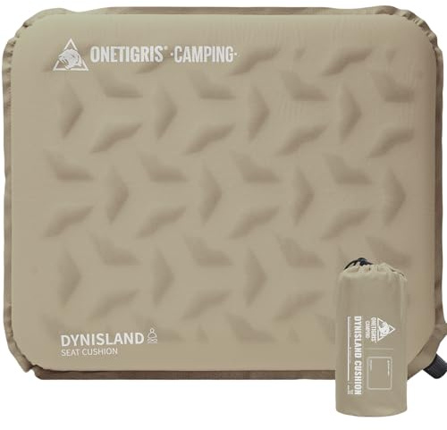OneTigris Inflatable Seat Cushion, Lightweight Waterproof Seat Pad | Lightweight waterproof inflatable cushion for camping, stadiums, travel, office chairs, car seats and outdoor events