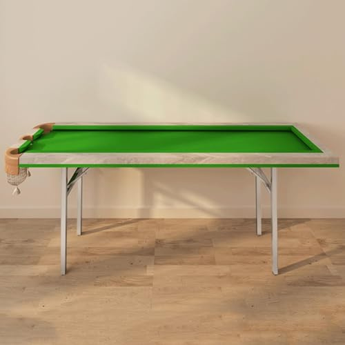 Mini biljardbord, 2-i-1 med hopfällbara ben och bordsanvändning, bärbar för barn och vuxna, platsbesparande spelgåva (B, 210 x 80 cm)