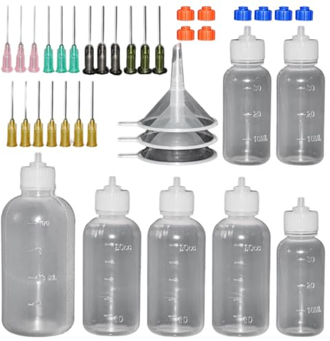 OSNIYAW Kit di applicatori di vernice multiuso per vari contenitori di vernice dispenser per colla per modellismo e applicazione artigianale bottiglia dispenser da colorare modello