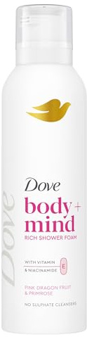 Dove Duschskum - drakfrukt och primros doft - 0% sulfat* - antioxidant E-vitamin och niacinamid - 1 x 200 ml