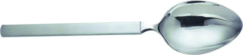 Alessi 4180/11 Dry, Servierlöffel aus Edelstahl glänzend poliert mit mattiertem Griff, 13.7 x 7.5 x 13.9 cm