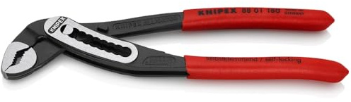 KNIPEX Tools 8801180 7-Inch Alligator Pliers, Black/Red