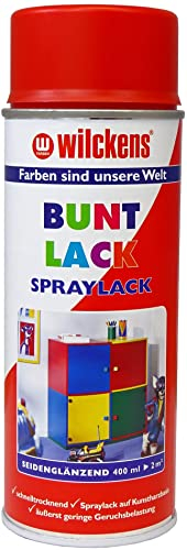 Wilckens Spraylack Buntlack Seidenglanz, 400 ml, RAL 3000 Feuerrot